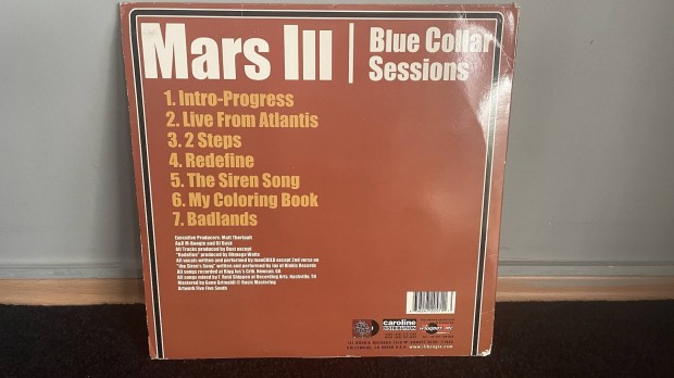 Mars Ill - Blue Collar Sessions Vinyl LP Bakelitlemez 