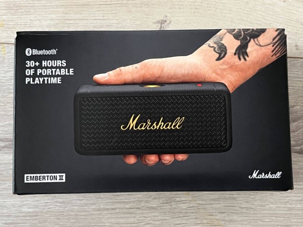 Marshall Emberton II Hordozhat hangfal soundbar fekete bronz j