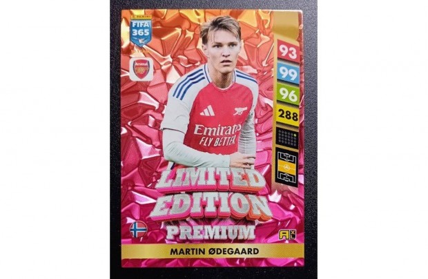 Martin degaard Arsenal Limited Edition focis krtya Panini FIFA 2025