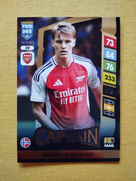 Martin Odegaard (Arsenal) FIFA 365 2025 Captain focis krtya