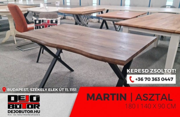 Martin fa asztal tlgy tkezasztal bvthet 80x140/180 cm