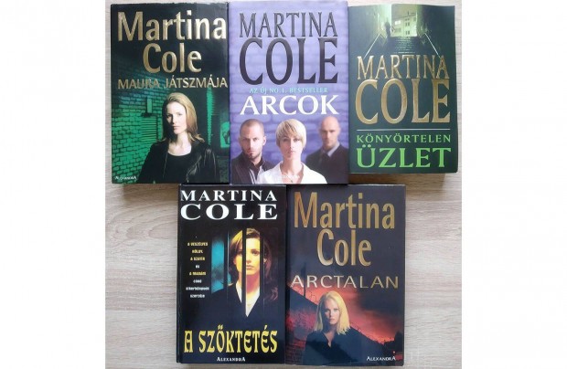 Martina Cole knyvcsomag, 5db Knyrtelen zlet, Maura jtszmja, stb