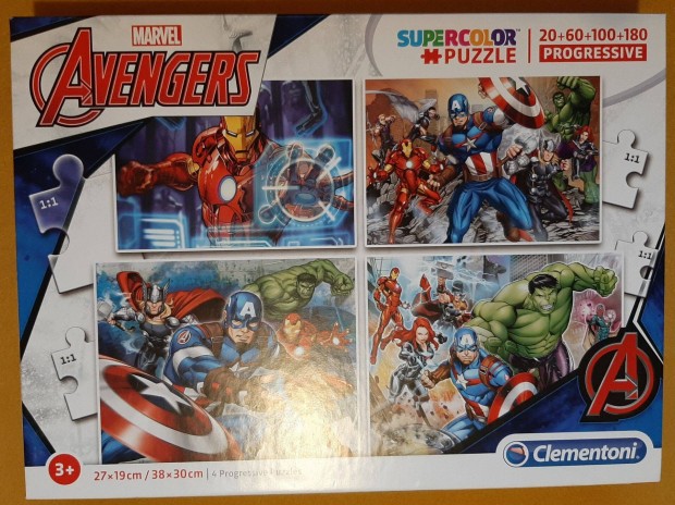 Marvel Avengers puzzle 20 - 60 - 100 - 180 - hiánytalan