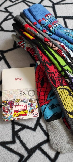 Marvel Comics szuperhs zokni 34-36os elad