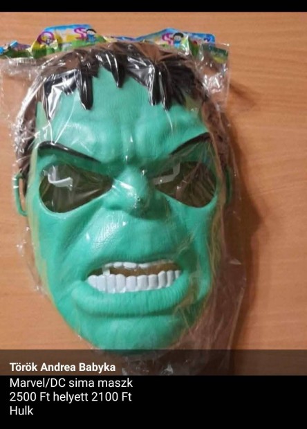 Marvel/DC Hulk maszk larc