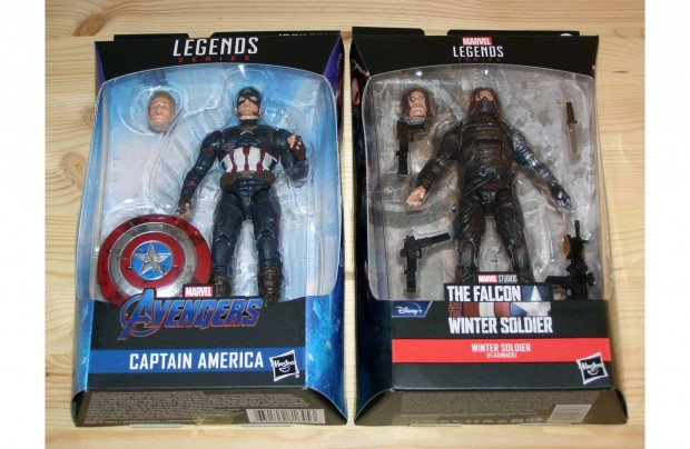 Marvel Legends 15 cm (6") Captain America (Mjolnir) & Bucky figura