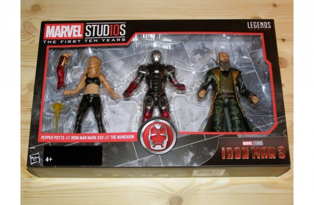 Marvel Legends 15 cm (6 inch) Pepper Potts, Iron Man & Mandarin figura
