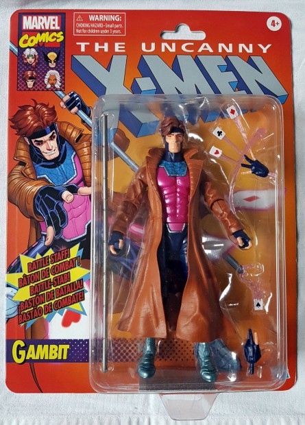 Marvel Legends X-Men Retro Card Gambit figura