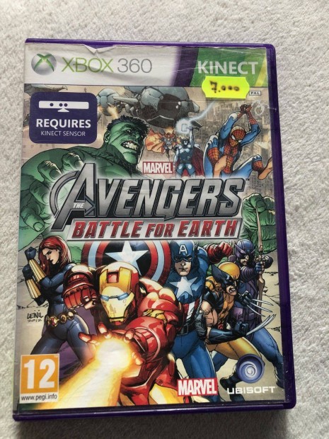 Marvel The Avengers Battle for Earth Xbox 360 kinect jtk