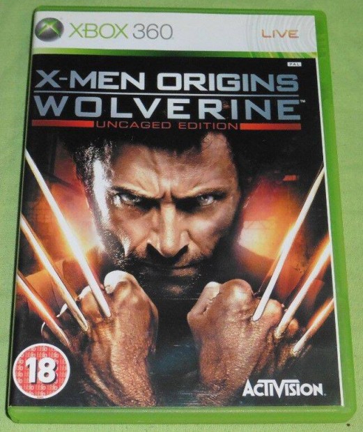 Marvel X-Men Origins Wolverine (A Farkas) Gyri Xbox 360 Jtk