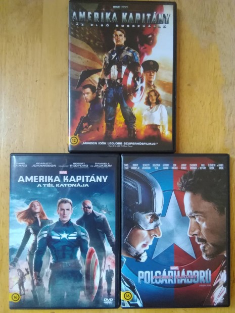 Marvel - Amerika kapitny 1-2-3 dvd Chris Evans 