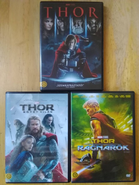 Marvel - Thor 1-2-3 jszer dvd Chris Hemsworth 