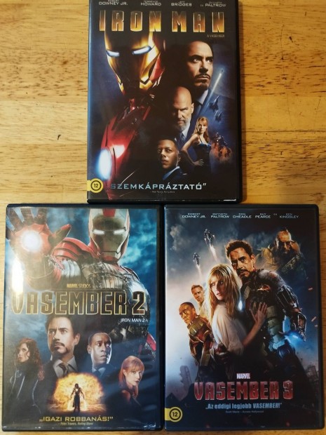 Marvel - Vasember 1-2-3 dvd Robert Downey Jr 