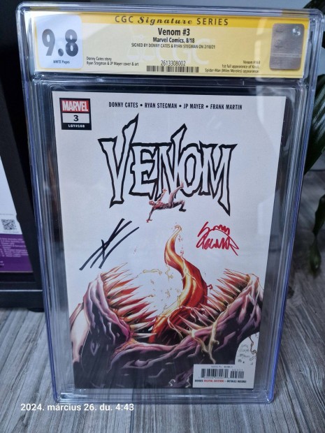 Marvel kpregny - Venom #3 CGC 9.8 Alrt!