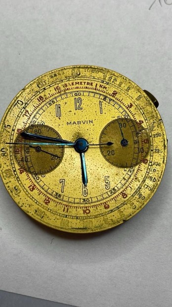 Marvin valjoux 22 chronograph szerkezet 