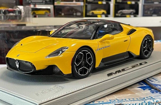 Maserati MC20 2020 Giallo Genio 1:18 1/18 BBR HE180051D diecast