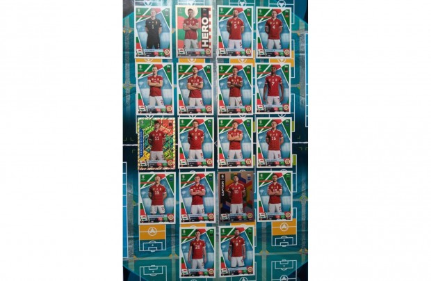 Match Attax UEFA Euro 2024 Magyarország teljes sor Nyári Akció