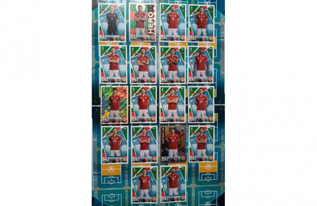 Match Attax UEFA Euro 2024 Magyarorszg teljes sor Tavaszi Akci