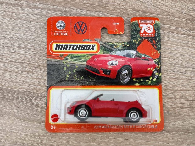 Matchbox 2019 Volkswagen Beetle Convertible 98/100 Red