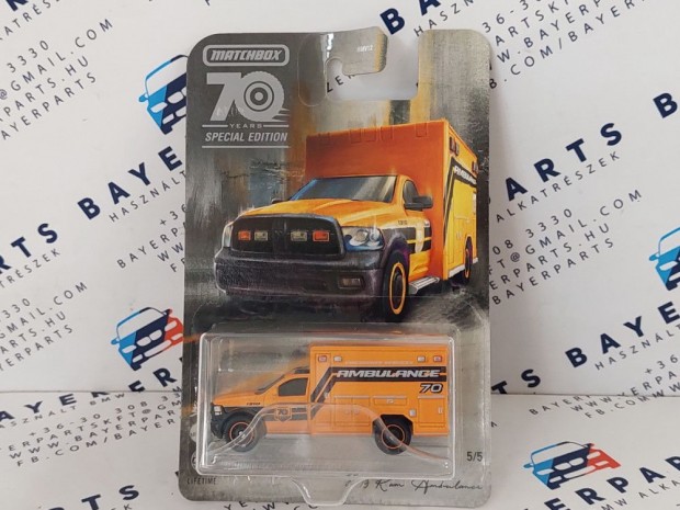 Matchbox 70 years Special Edition - 5/5 - RAM Ambulance (2019) -  Mat