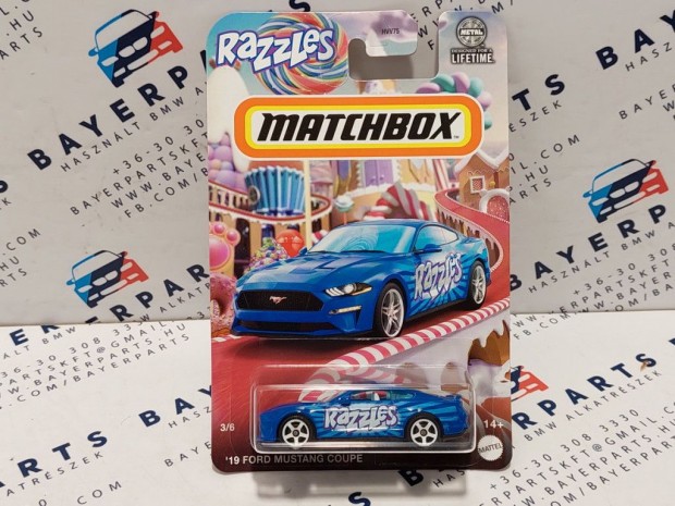 Matchbox Candy - Ford Mustang Coupe (2019) - 3/6 - hossz krtys -