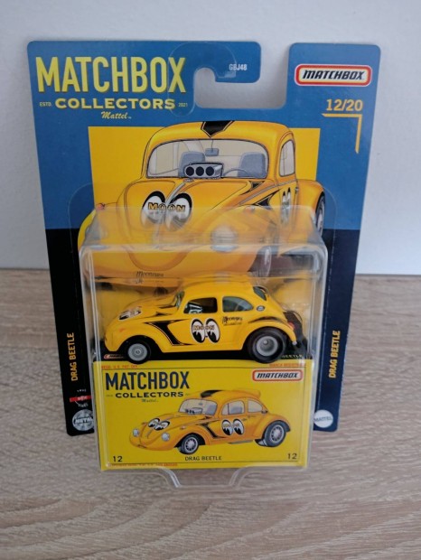 Matchbox Collectors 2022 #12 Drag Beetle Yellow Mooneyes