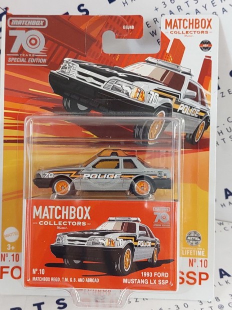 Matchbox Collectors 70 years special edition - Nr.10 - Ford Mustang L