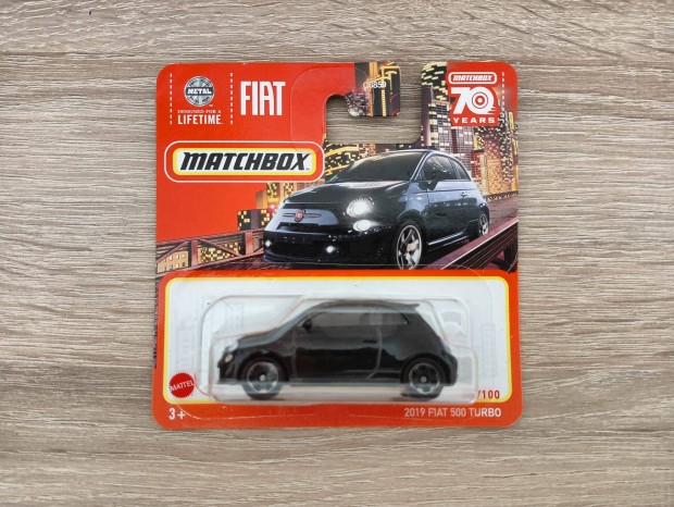 Matchbox Fiat 500 Turbo Black 16/100