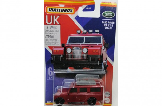 Matchbox Land Rover Series II Safari lmps tetcsomagtart