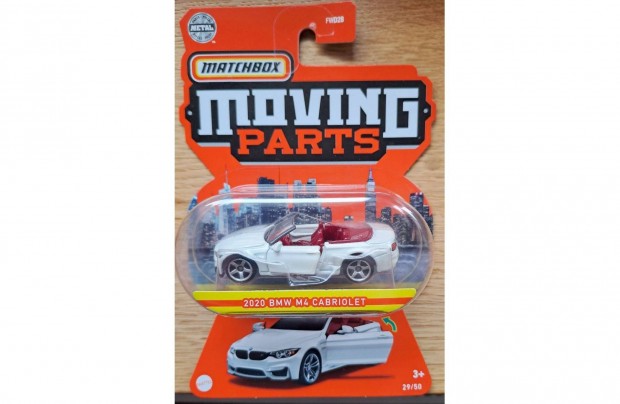 Matchbox Moving Parts 2020 BMW M4 Cabriolet bontatlan dobozban