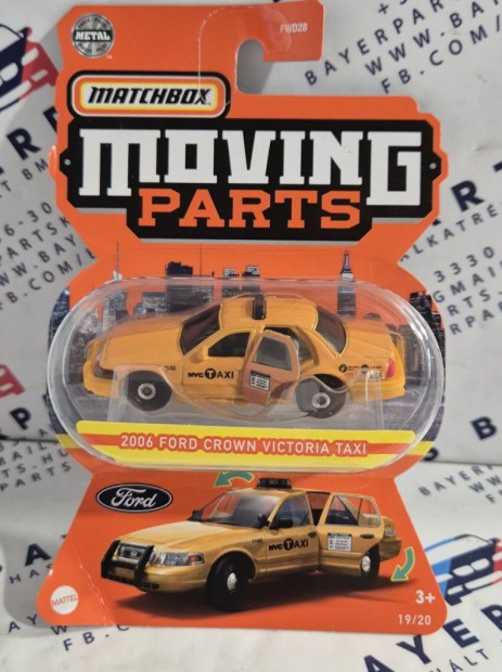 Matchbox Moving Parts - 2006 Ford Crown Victoria Taxi -  Matchbox - 1