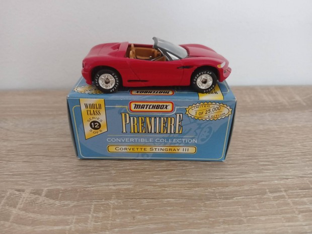 Matchbox Premiere Collection Corvette Stingray III piros