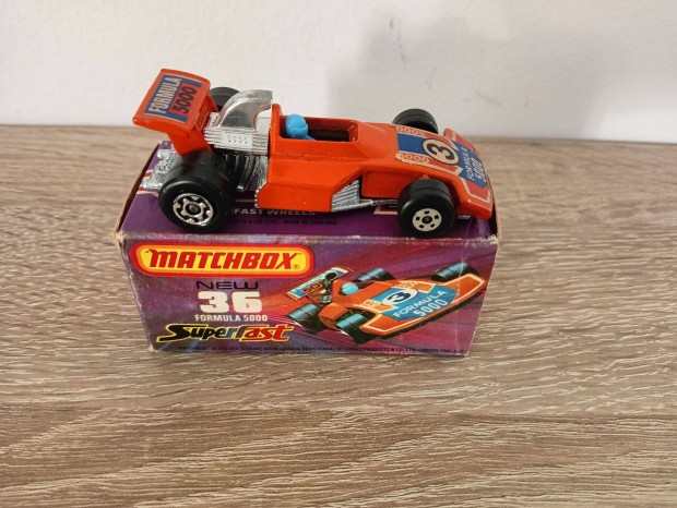 Matchbox Superfast No36 Formula 5000 Orange 1975