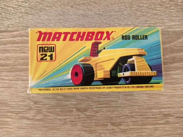 Matchbox Superfast No. 21 Road Roller res doboz