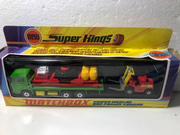 Matchbox Superkings K-20 Cargo Hauler and palett loader