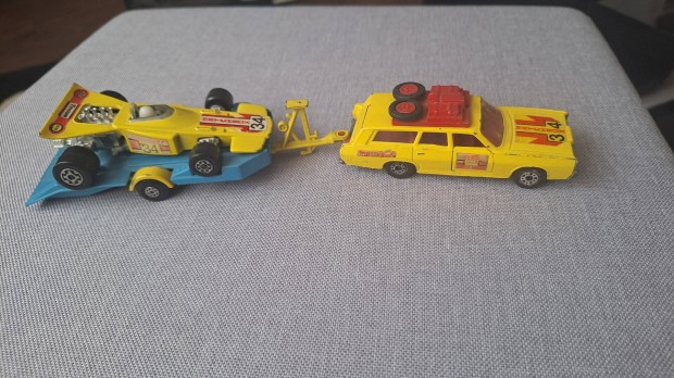 Matchbox Superkings K-46 Mercury Commuter+trailer+Formula 1autó