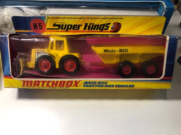 Matchbox Superkings K-5 Muir Hill tractor and Trailer