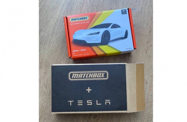 Matchbox Tesla Roadster els karbon semleges Matchbox modell