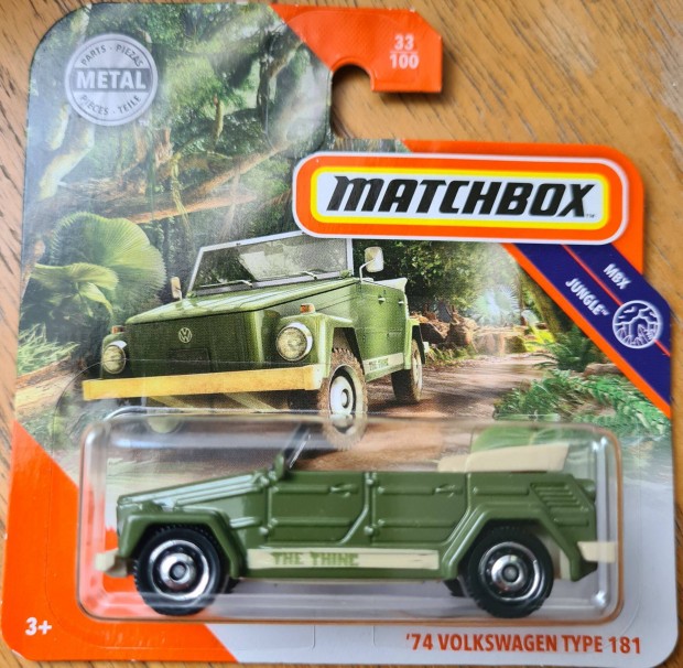 Matchbox VW Volkswagen Typ 181 - Új, bontatlan