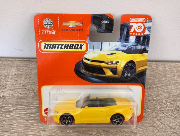 Matchbox Yellow Chevy Camaro Cabrio 33/100