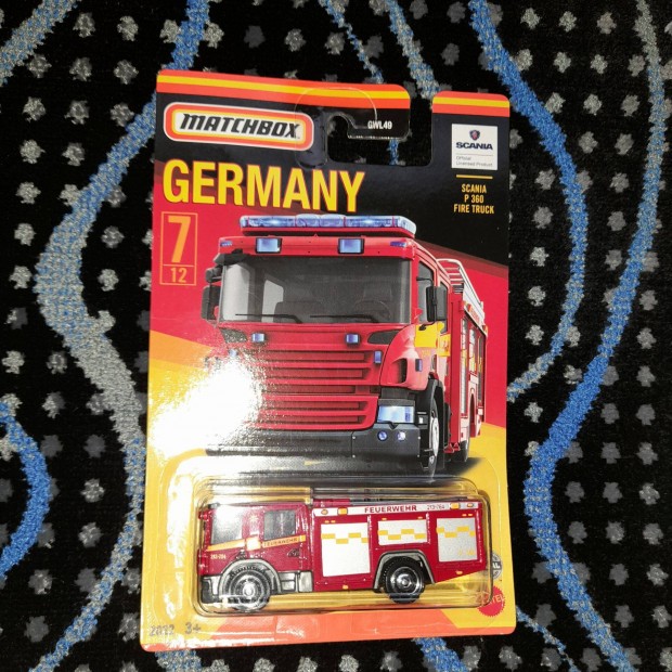 Matchbox: Scania P360 Fire truck Bontatlan 2021