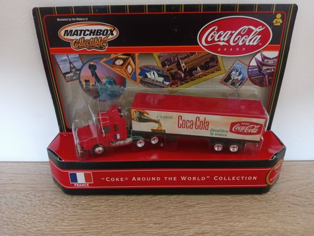 Matchbox collectible Coca Cola Coke around the world semi truck France