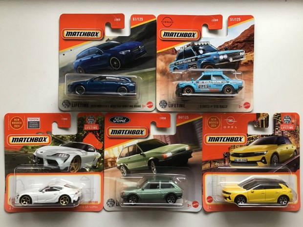 Matchbox csomag 5 db Mercedes Supra Datsun Fiesta Astra