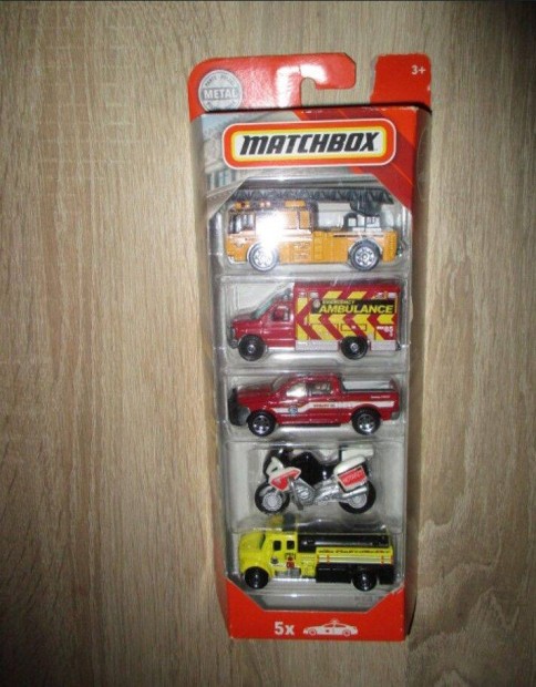 Matchbox tzolt szett motor aut 5 db-os