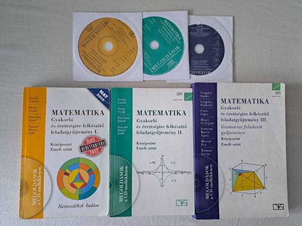 Matematika Gyakorl Feladatgyjtemny I., II., III. (NAT, OFI), CD-vel