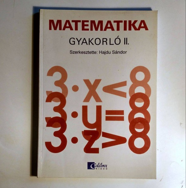 Matematika Gyakorl II. (Hajdu Sndor) 1996 (7kp+tartalom)
