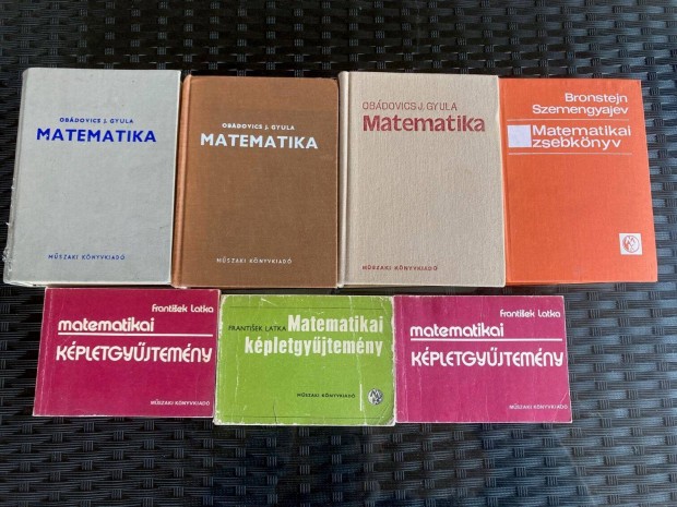 Matematika könyvek eladók (Obádovics J.Gyula)
