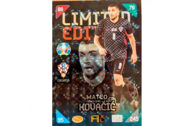 Mateo Kovacic Horvtorszg Limited Edition focis krtya Kick Off 2021