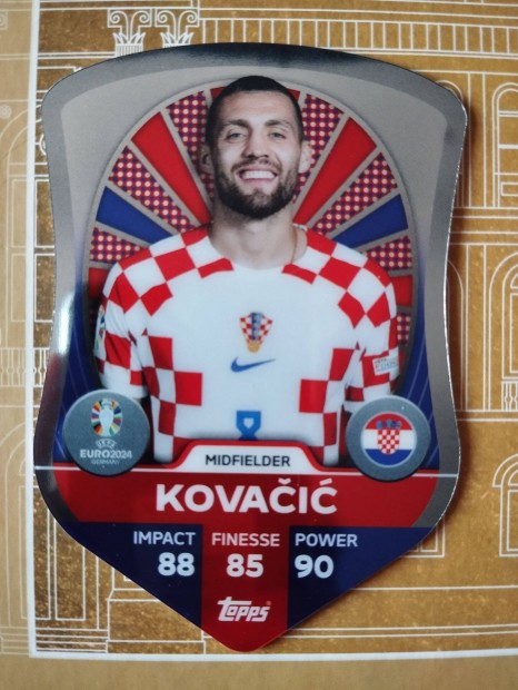 Mateo Kovacic (Horvtorszg) Chrome Pro Elite Schield Euro 2024 krtya