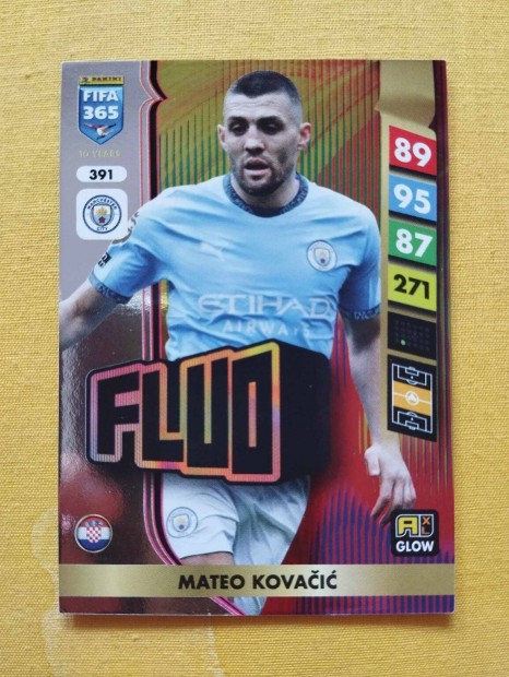 Mateo Kovacic (Manchester City) FIFA 365 2025 GLOW Fluo focis krtya